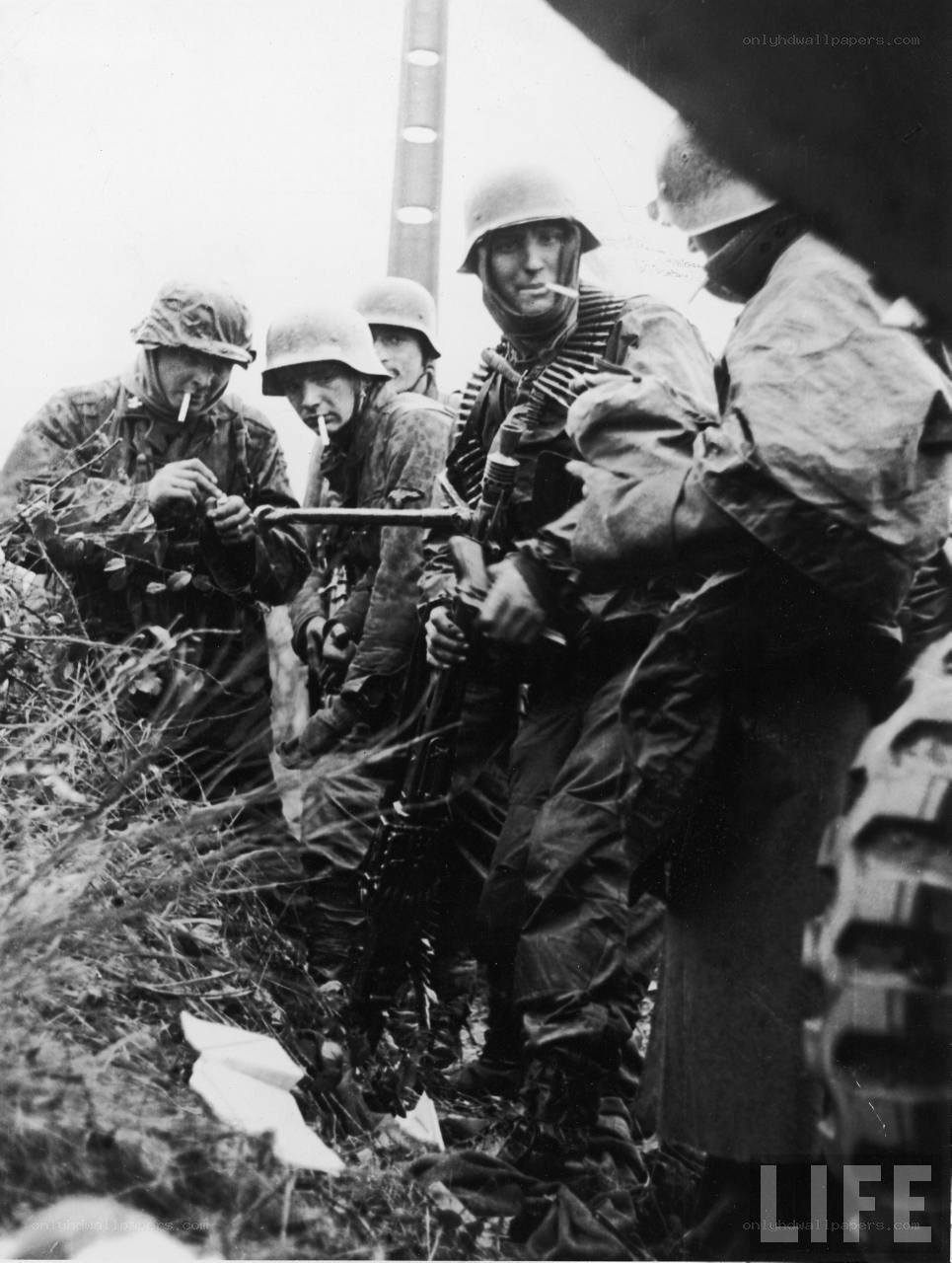 German soldiers in combat
