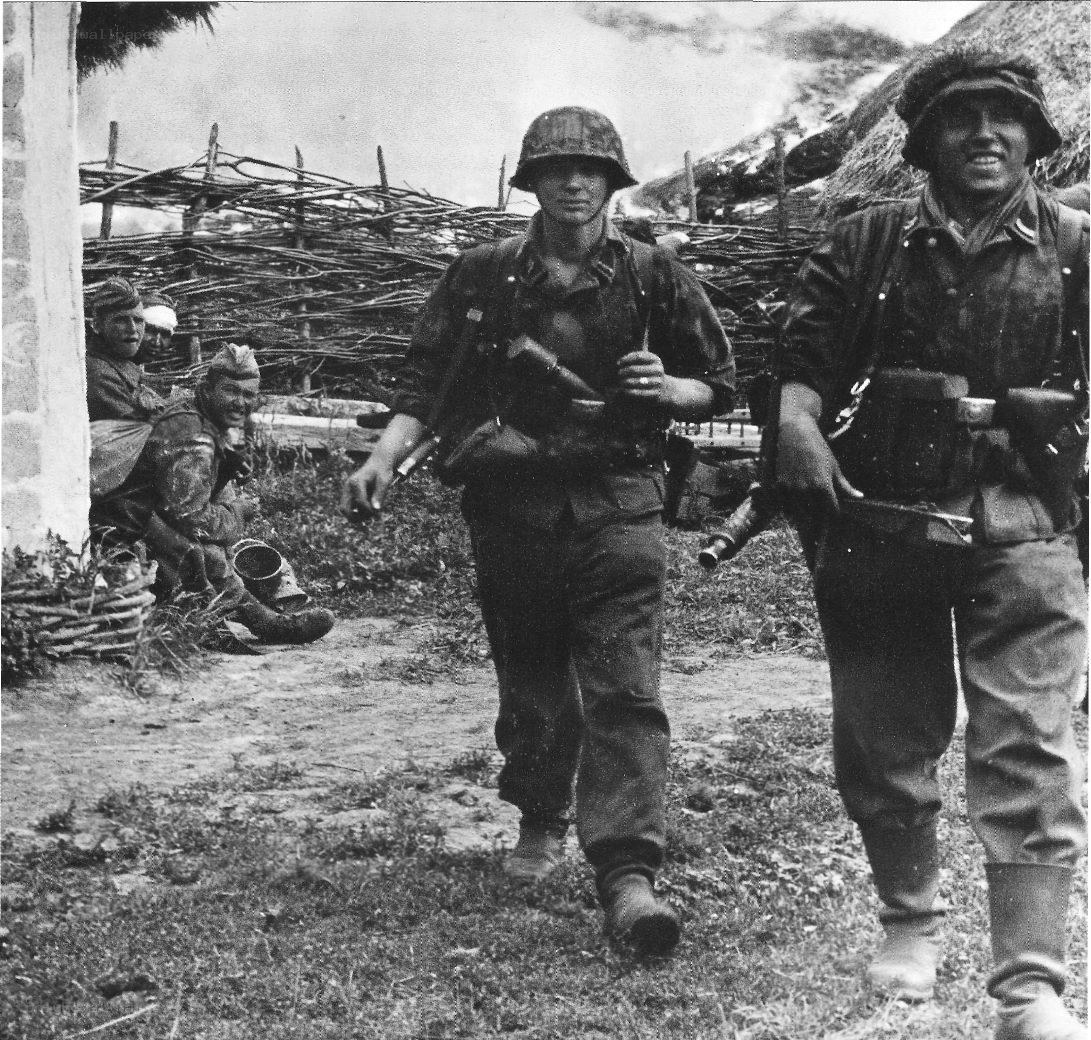 German soldiers in combat
