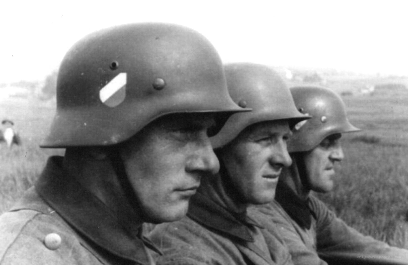 German soldiers in field