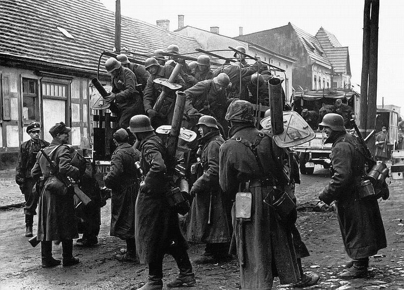German Soldiers in Street