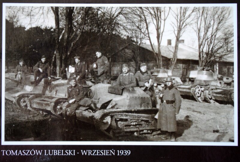 German soldiers with tanks in Tomaszów Lubelski