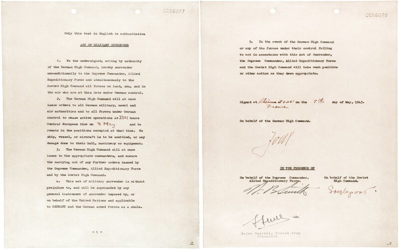 German surrender document