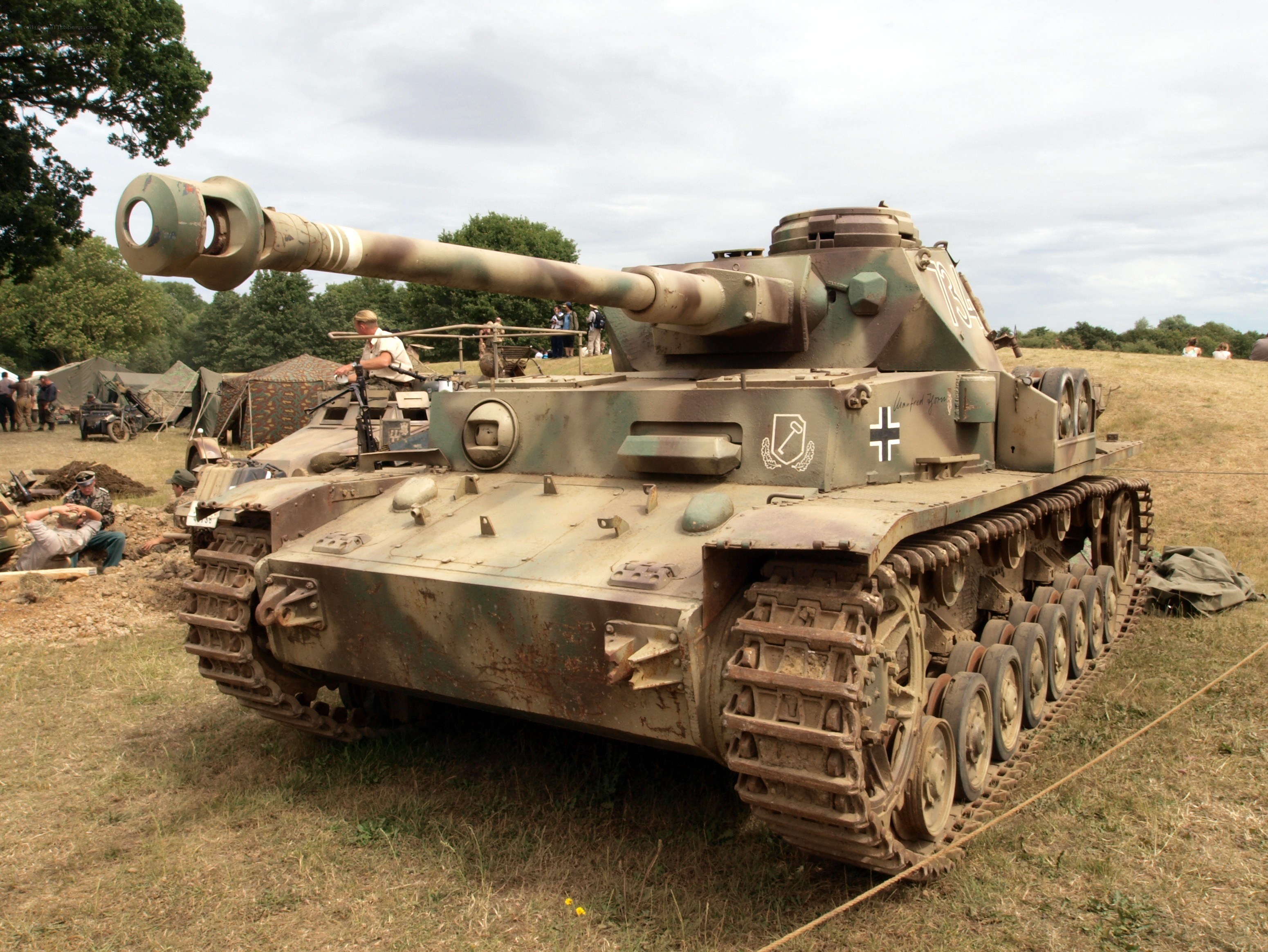 German tank at outdoor event