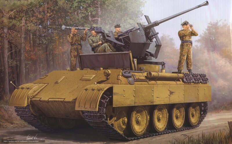 German Tank Crew — Yellow