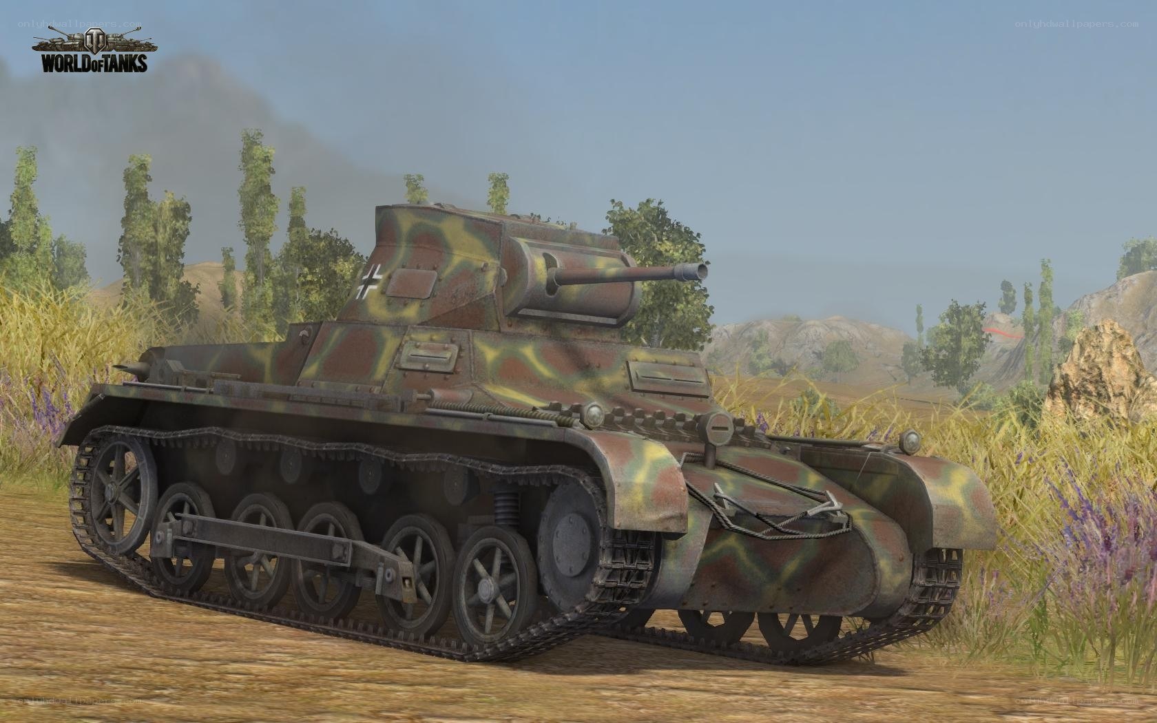 German tank in camouflage