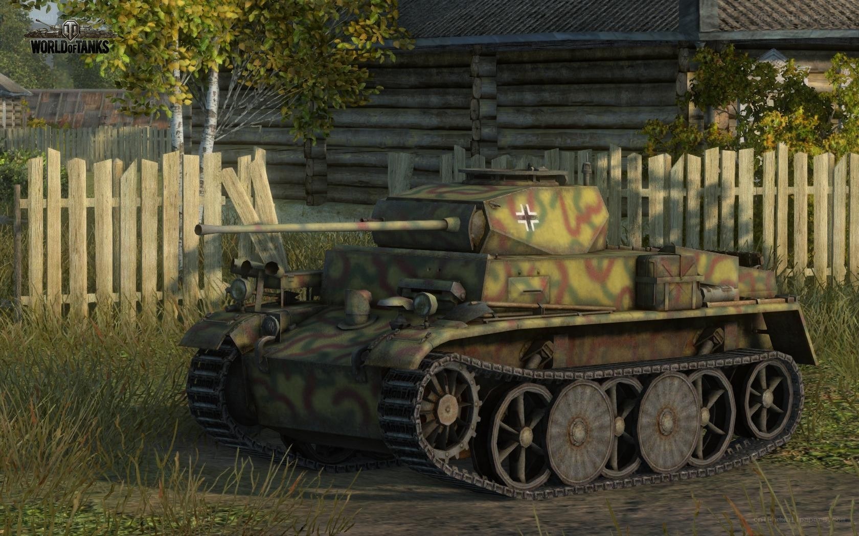 German tank in camouflage