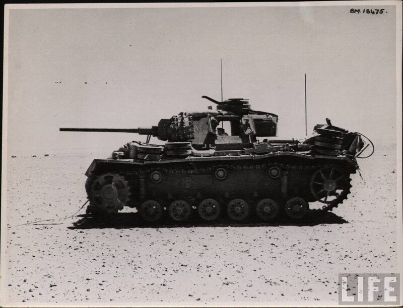 German tank in desert