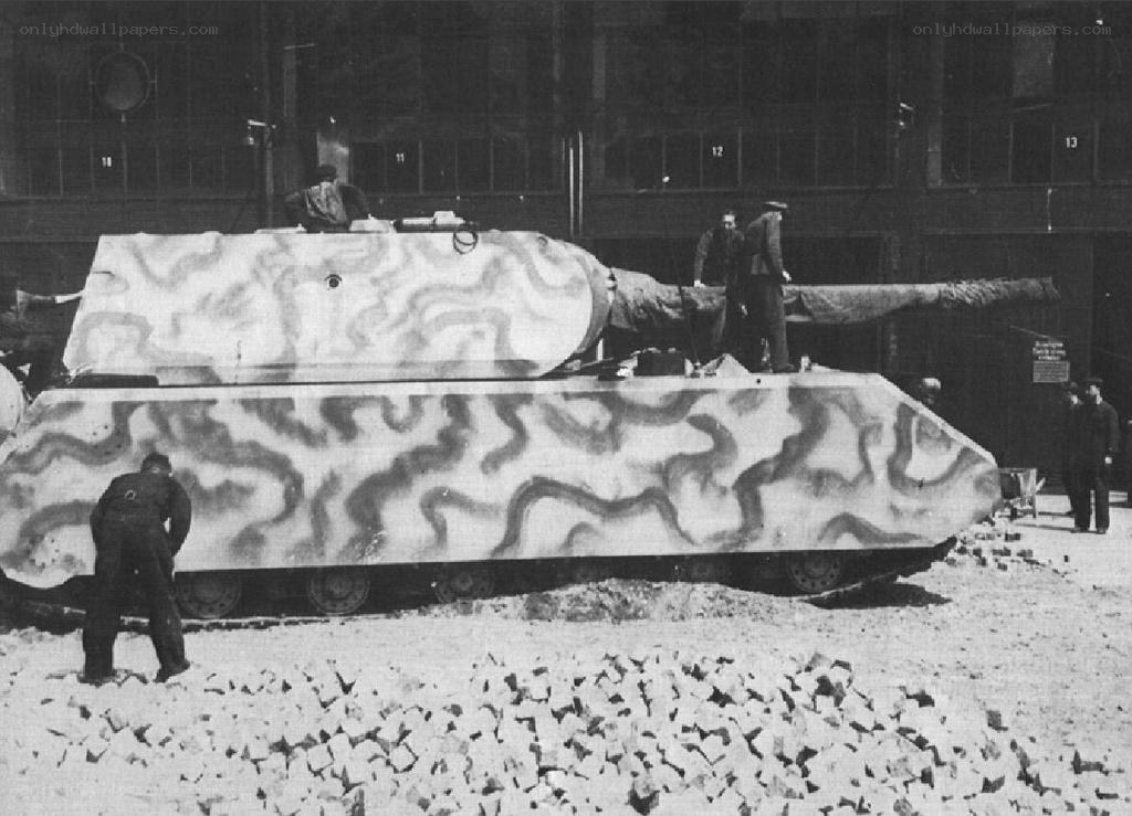 German tank in factory