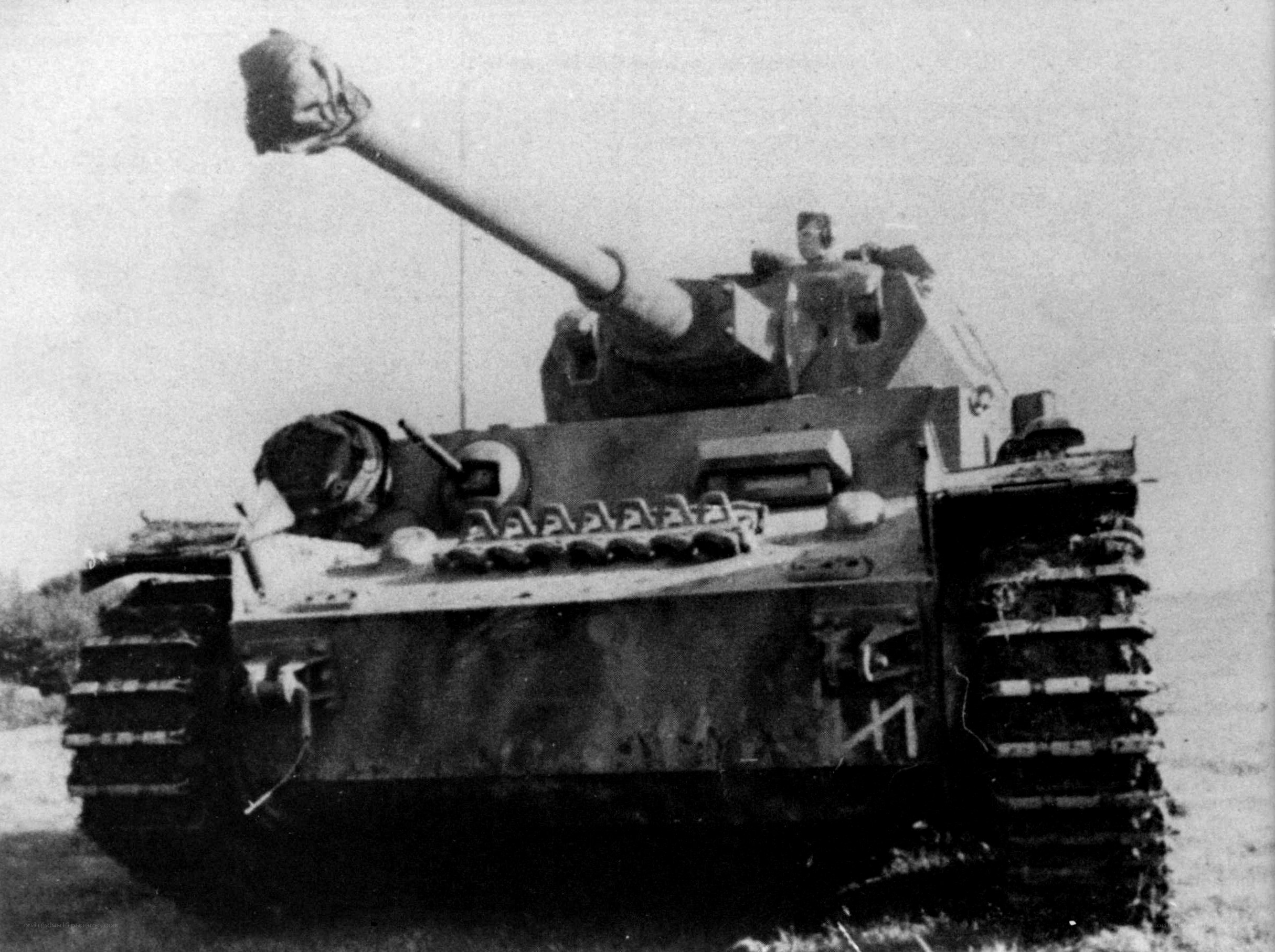 German tank in field