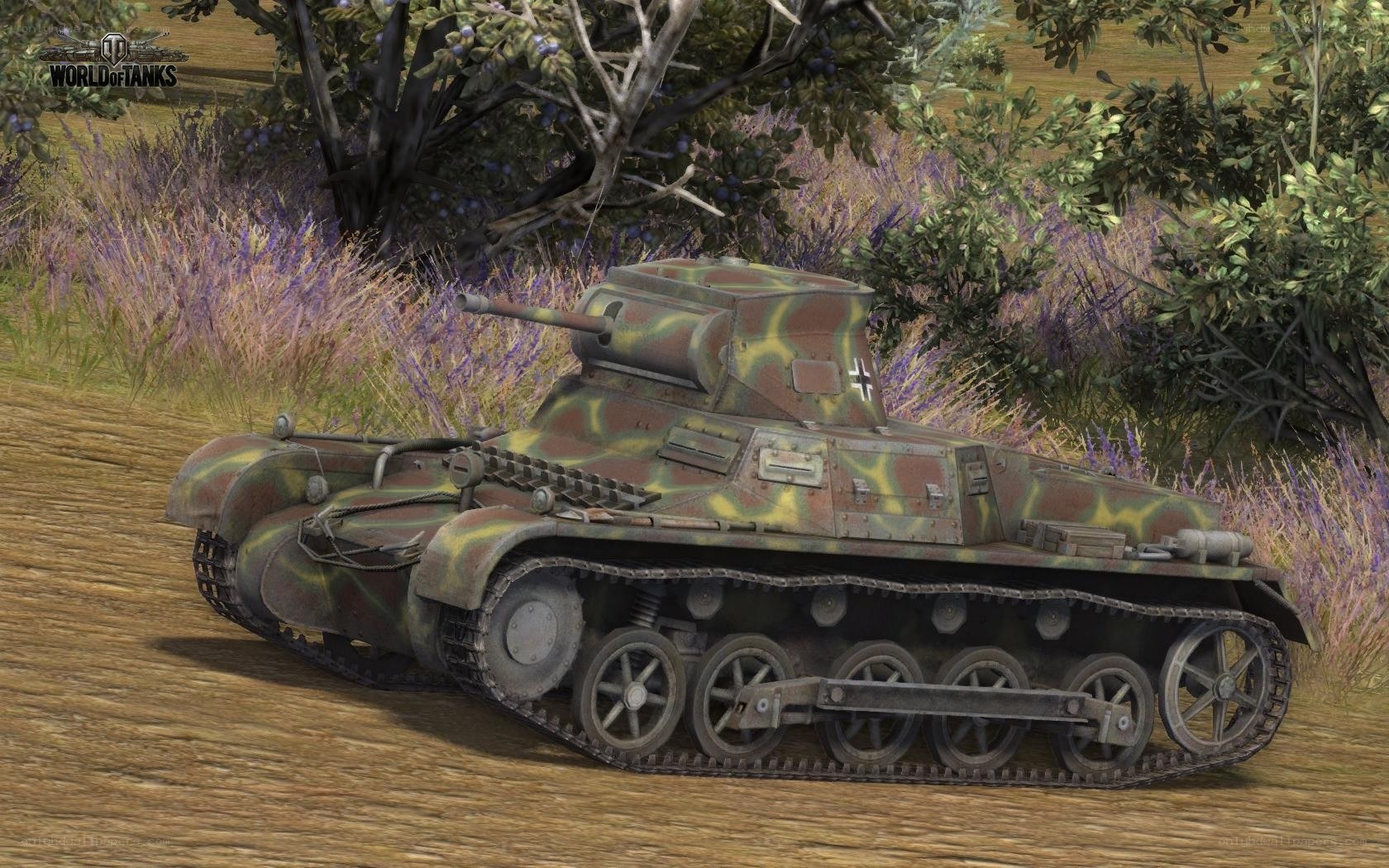 German tank in field