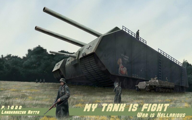 German Tank in Field — Green