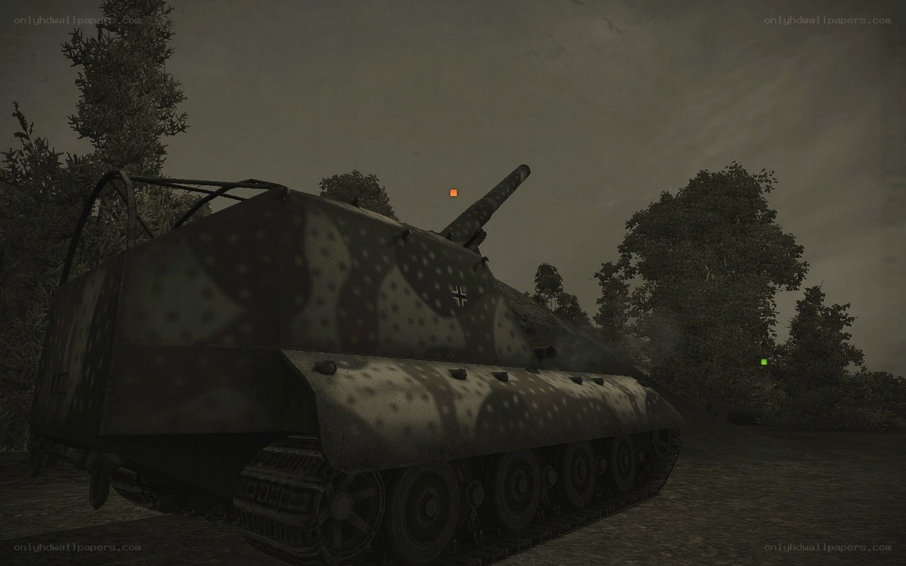 German tank in forest