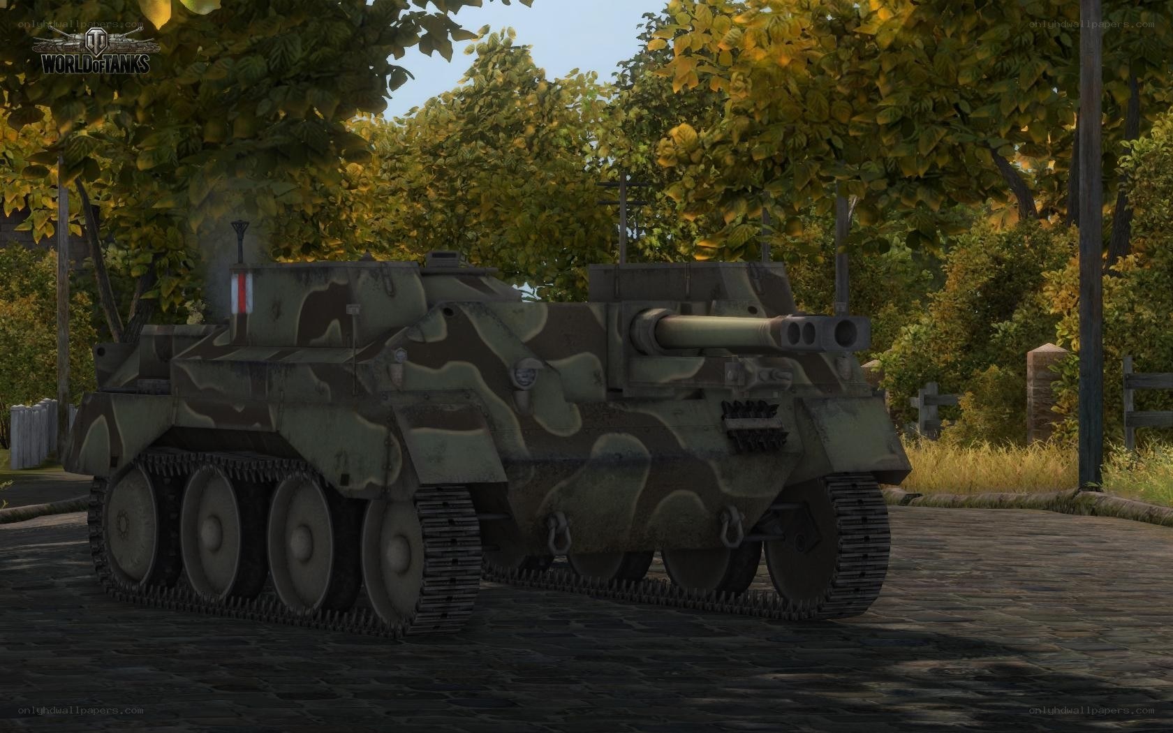 German tank in forest