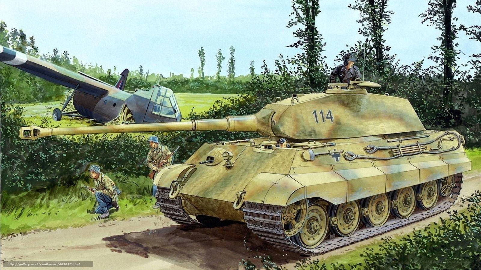 German tank in forested area