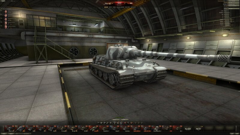 German Tank in Hangar