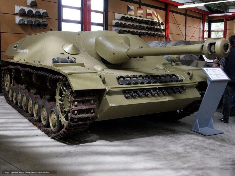 German Tank in Museum — Olive Green
