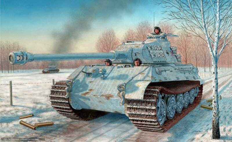 German Tank in Snow