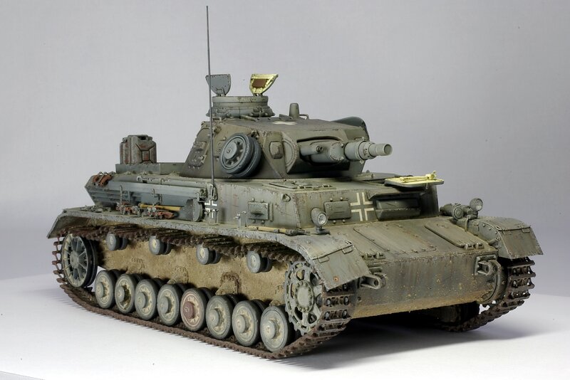 German Tank Model — Green, Static