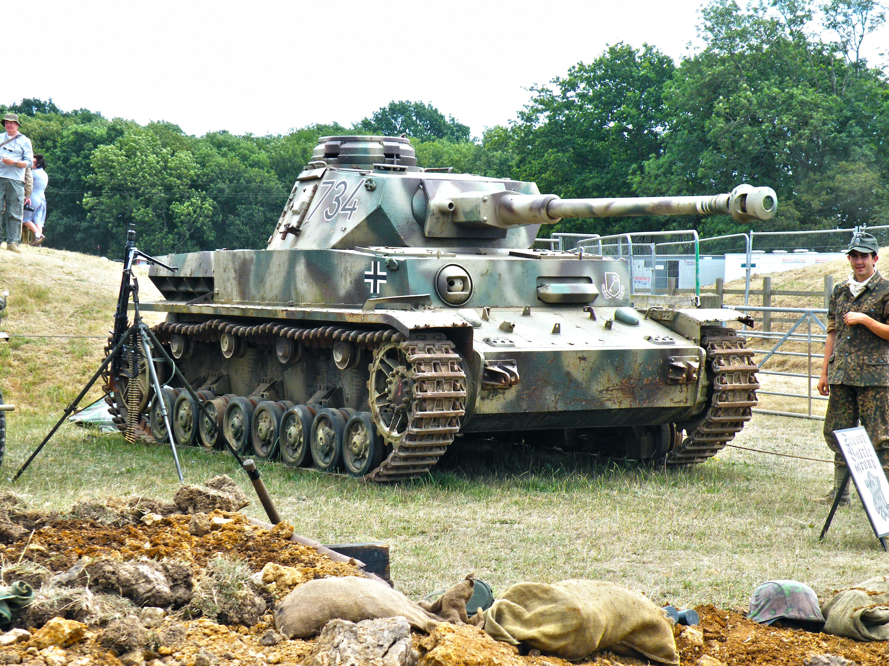 German tank on display at event