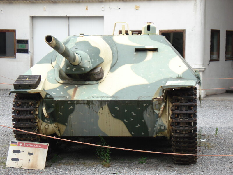 German Tank on Display — Green