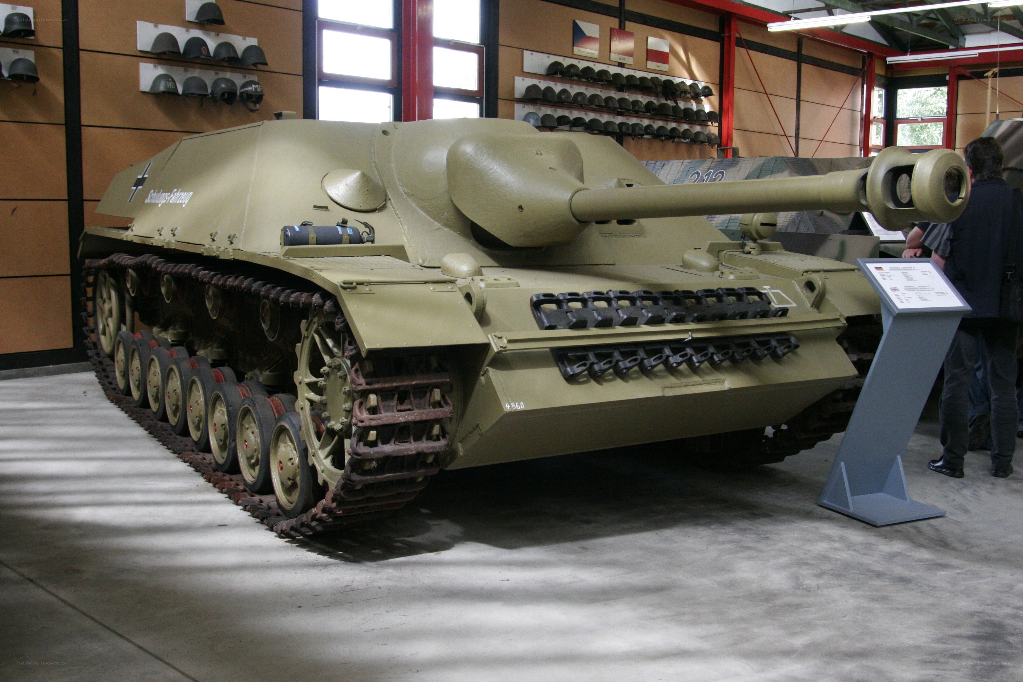 German tank on display in museum