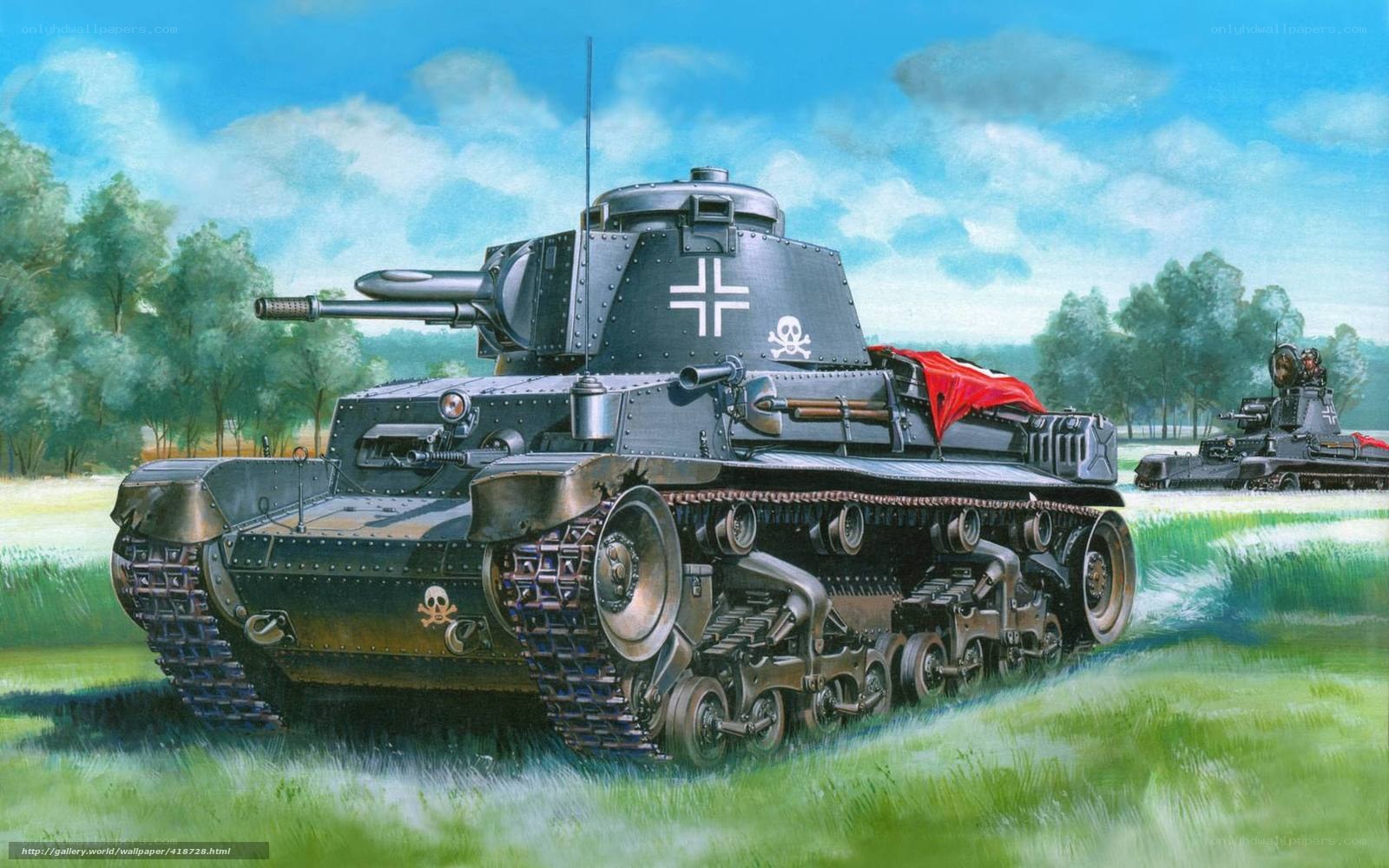 German tanks in a field