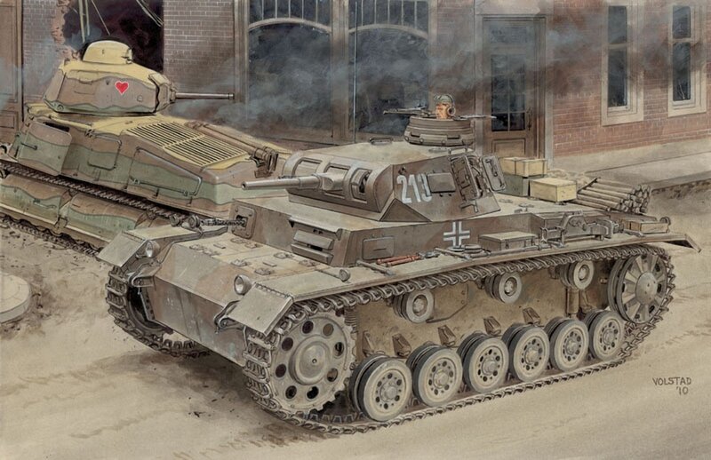 German Tanks in City