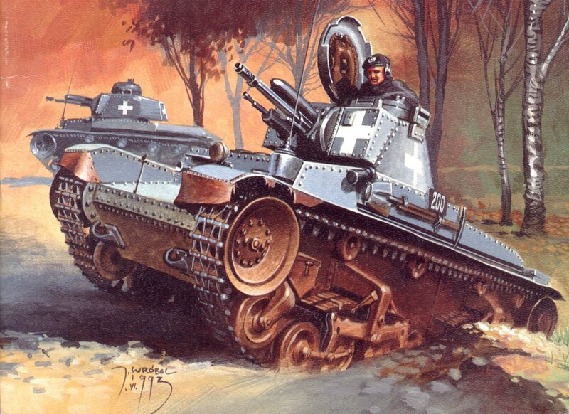 German Tanks in Forest