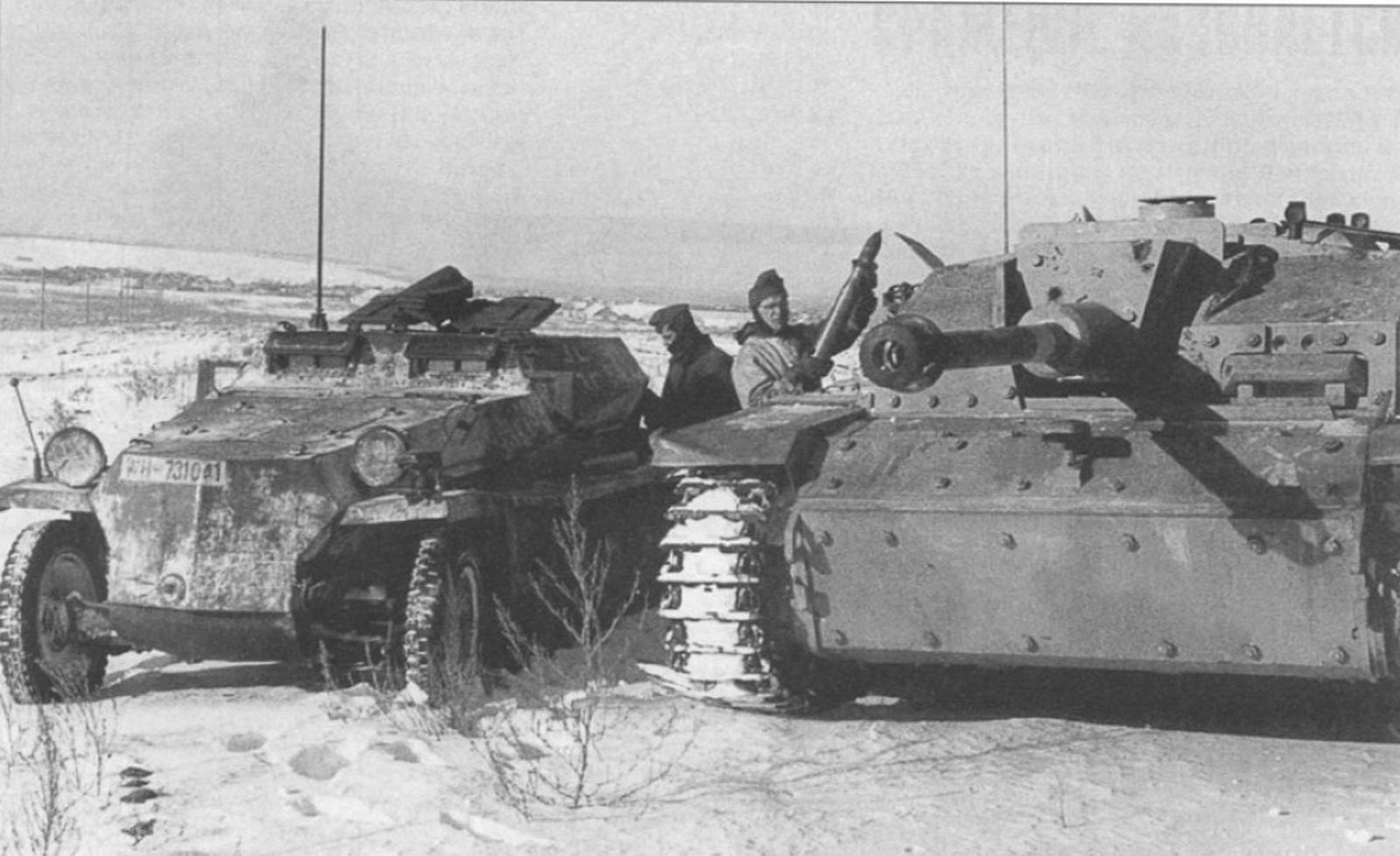 German tanks in winter