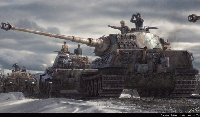 German tanks in winter