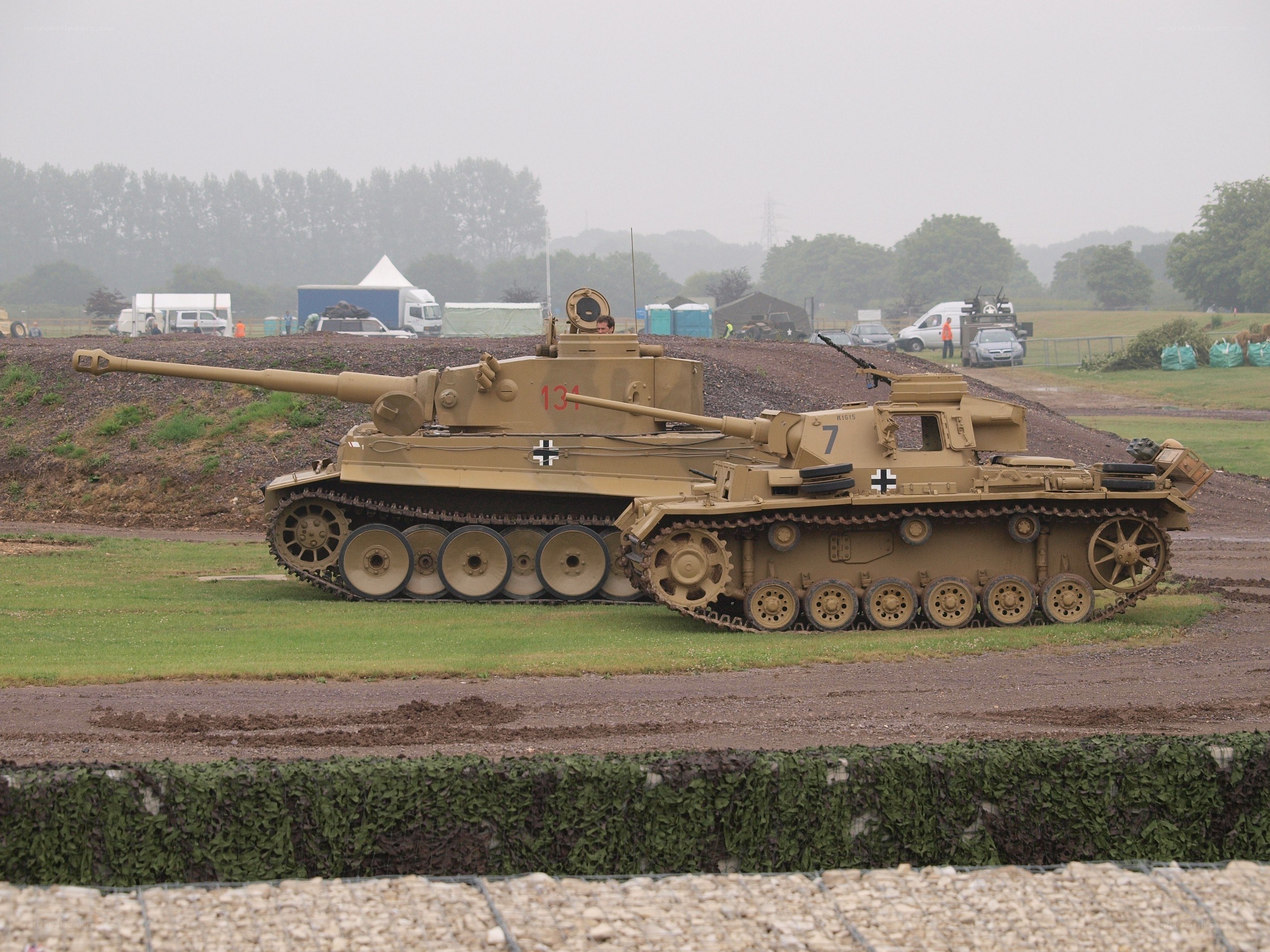 German tanks on display