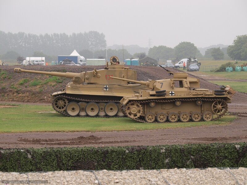 German tanks on display