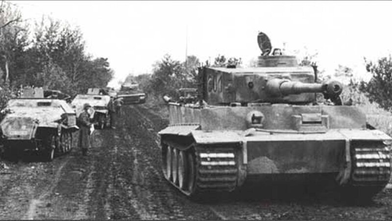German Tanks on Road