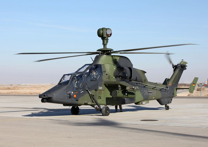 German Tiger Helicopter — Green, Neutral