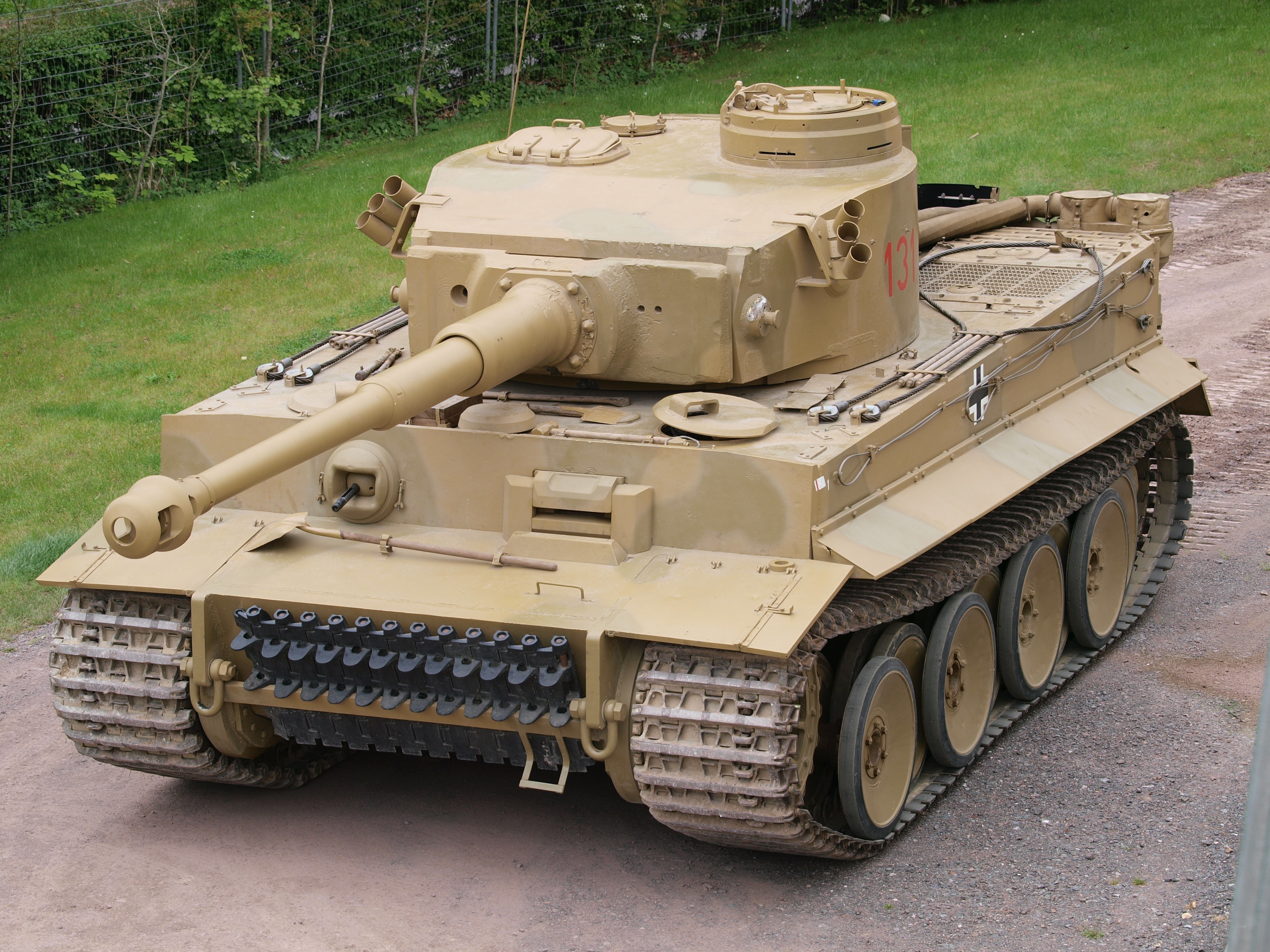 German Tiger I tank on display