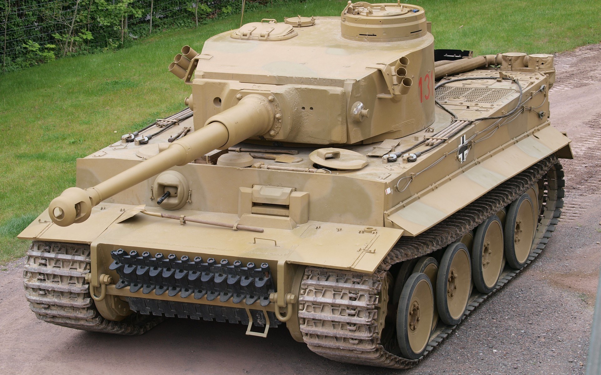 German Tiger I tank on display