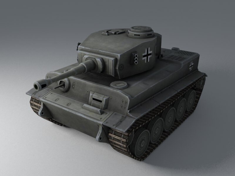 German Tiger Tank — Gray