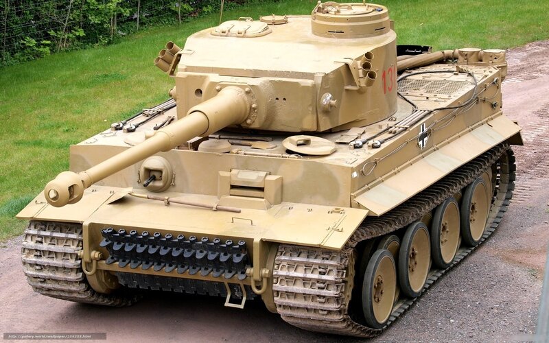 German Tiger tank on display
