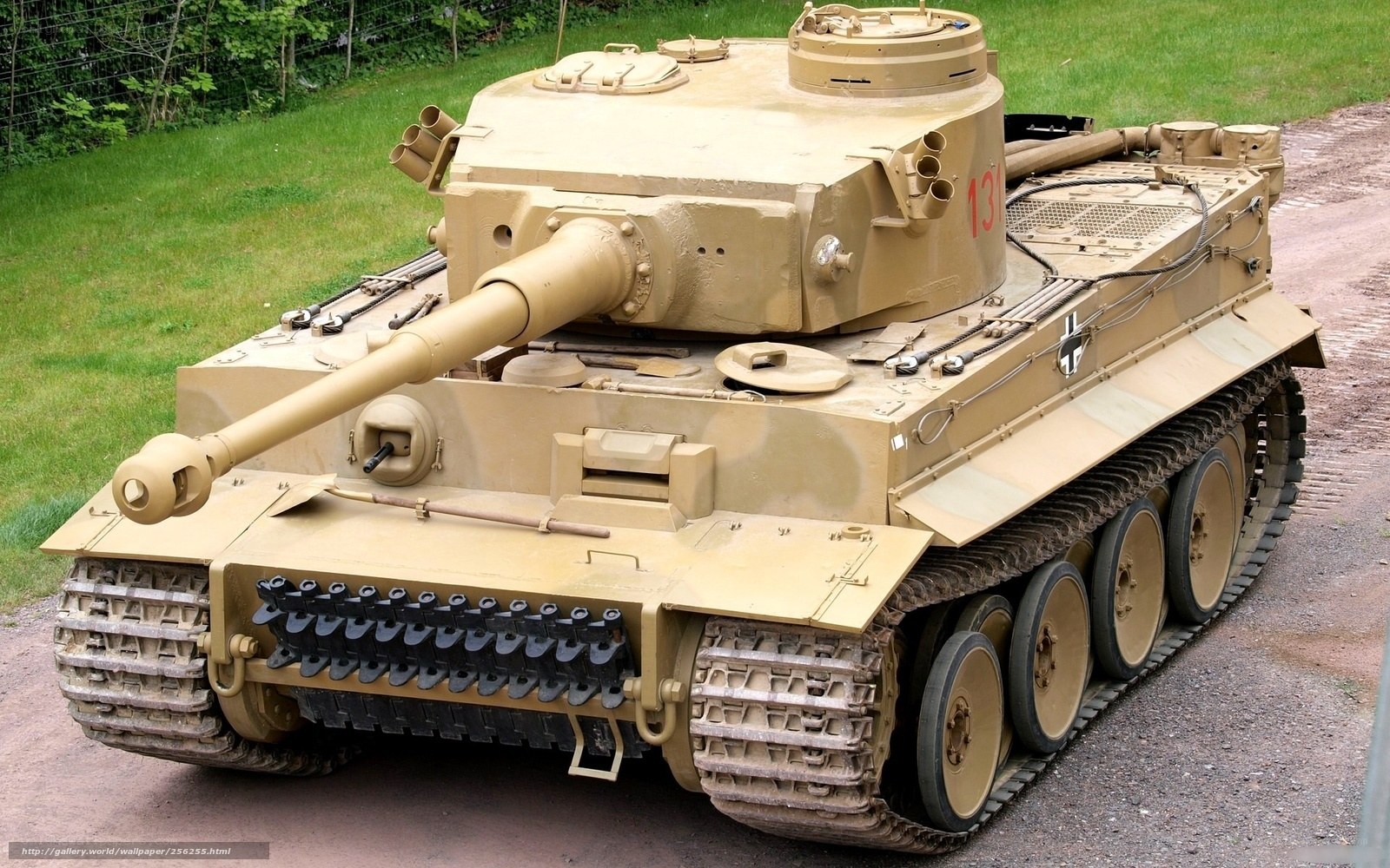 German Tiger tank on display