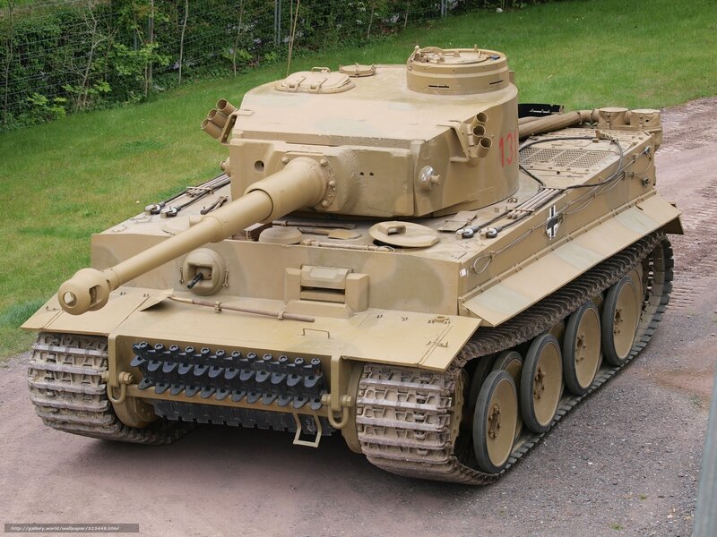 German Tiger Tank — Tan