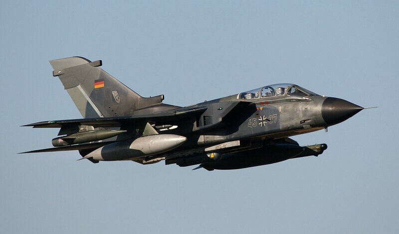 German Tornado Fighter Jet — Gray