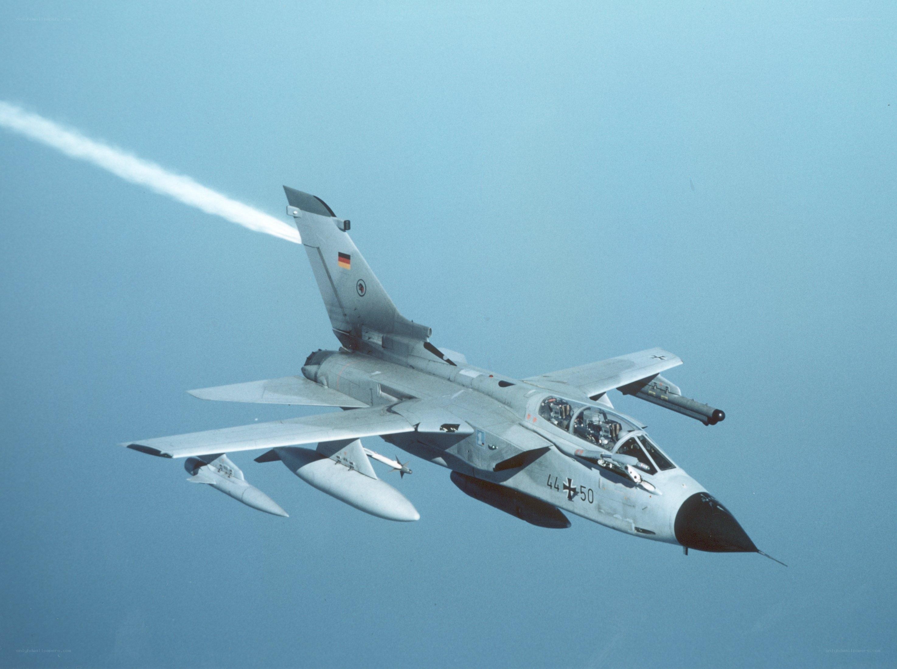 German Tornado jet in flight