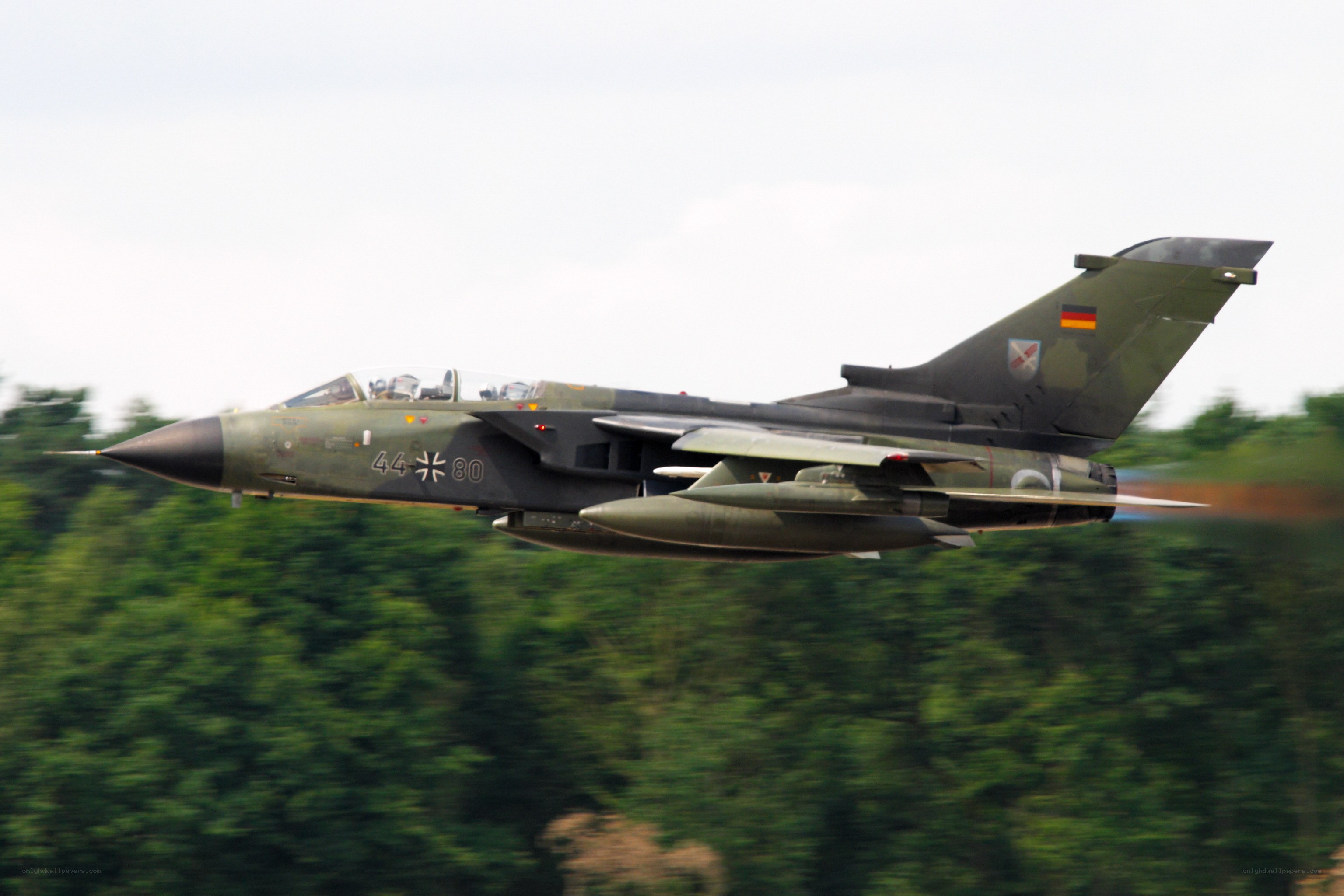 German Tornado jet in flight