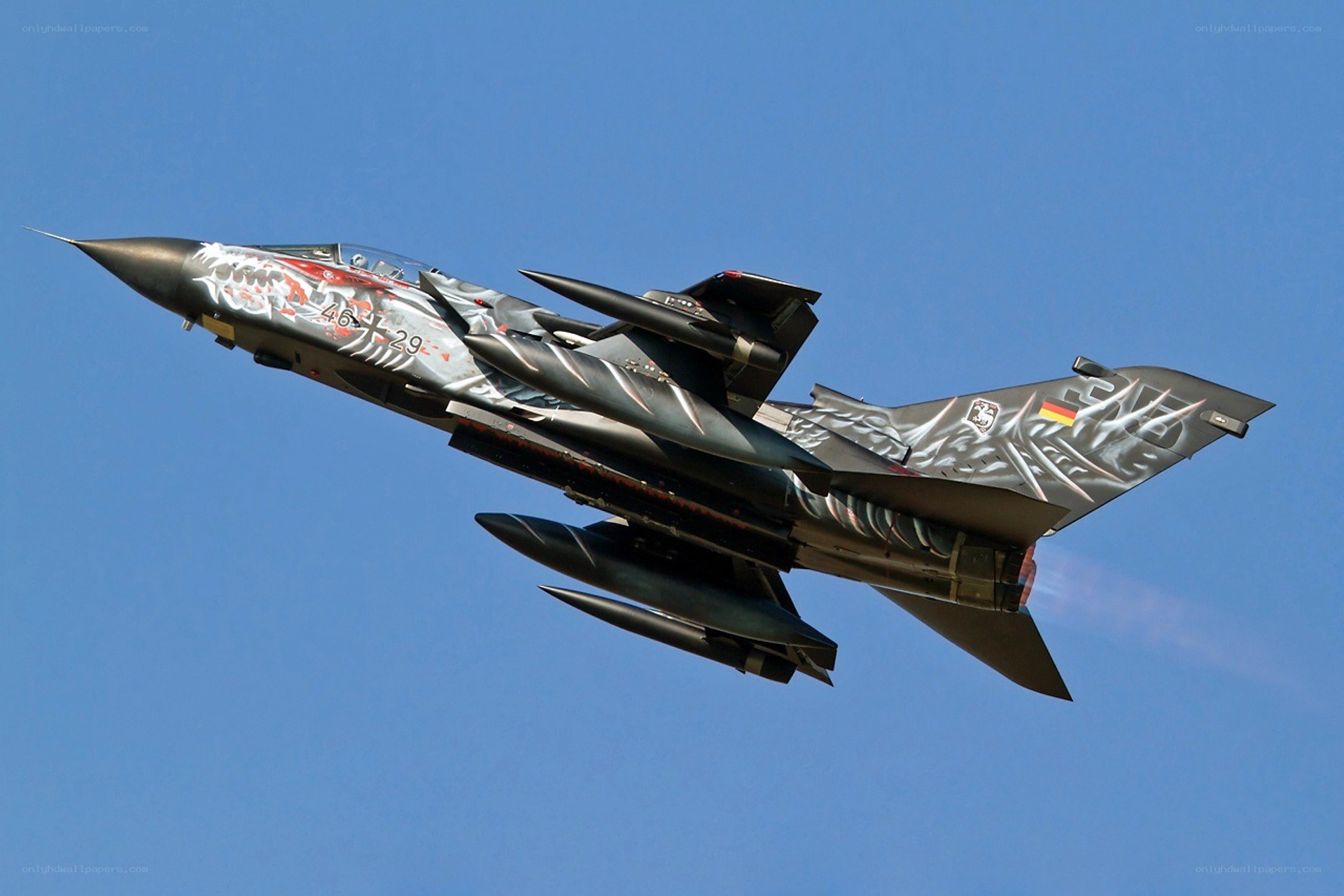 German Tornado jet in flight
