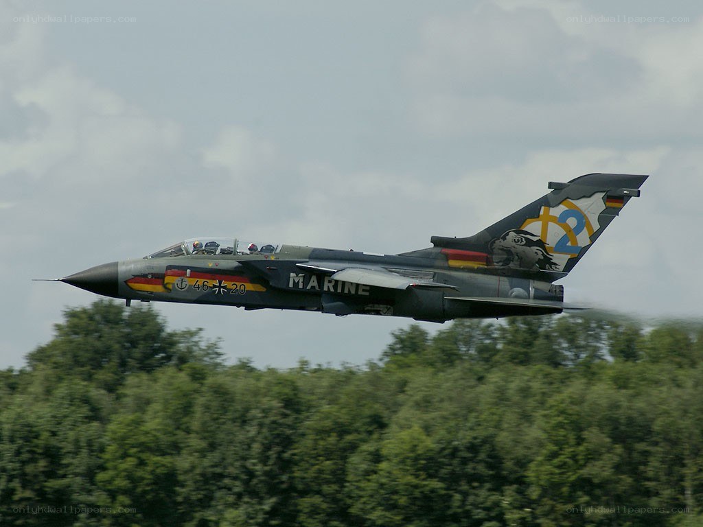 German Tornado jet in flight