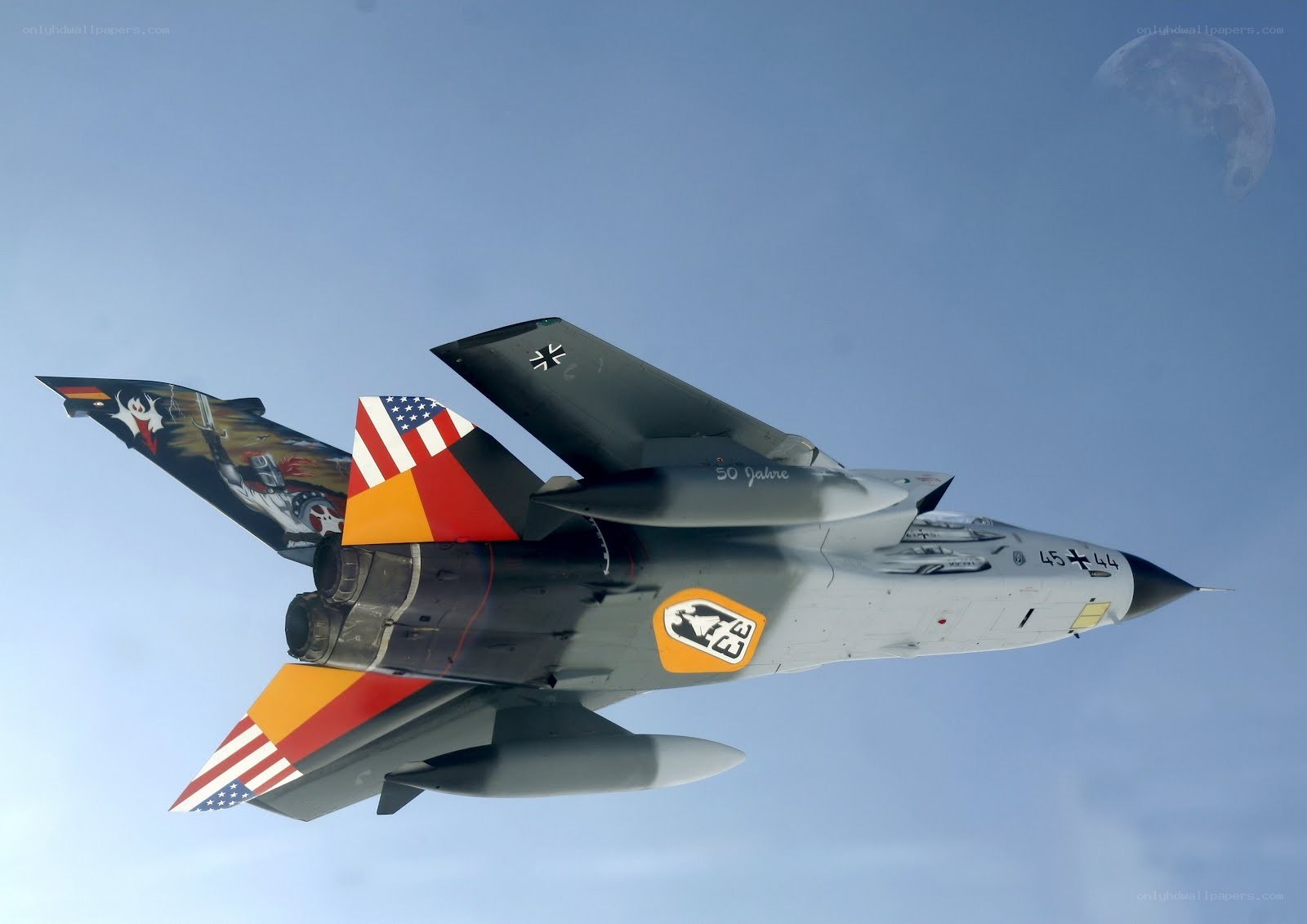German Tornado jet in flight