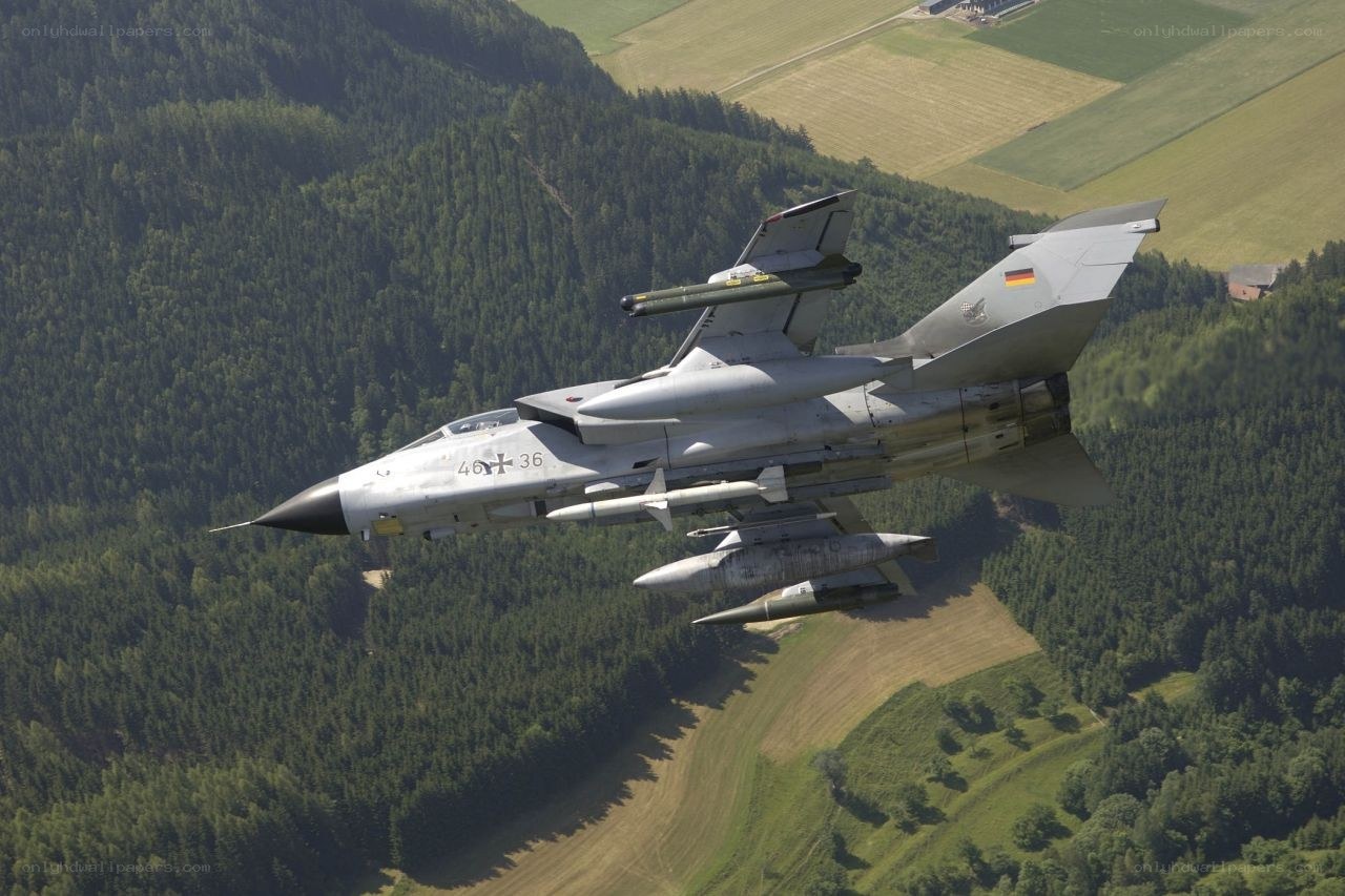German Tornado jet in flight