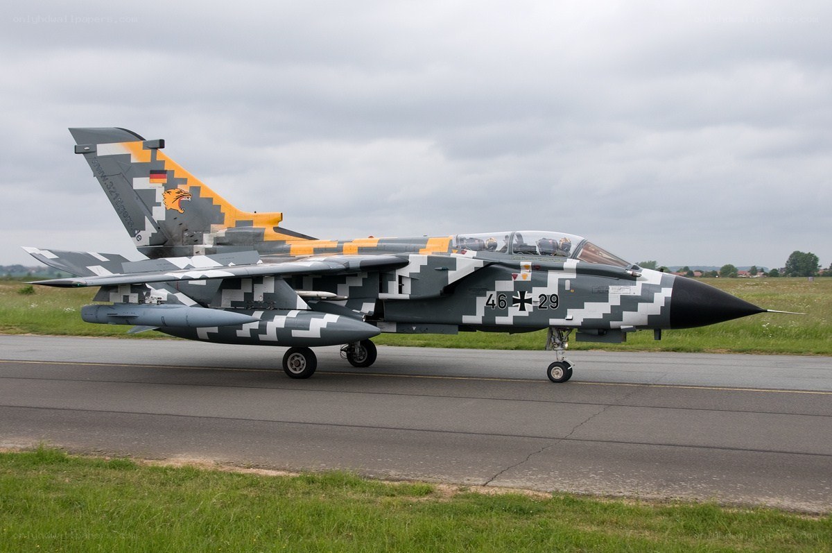 German Tornado jet on runway
