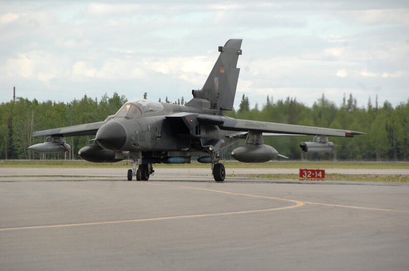 German Tornado jet on runway