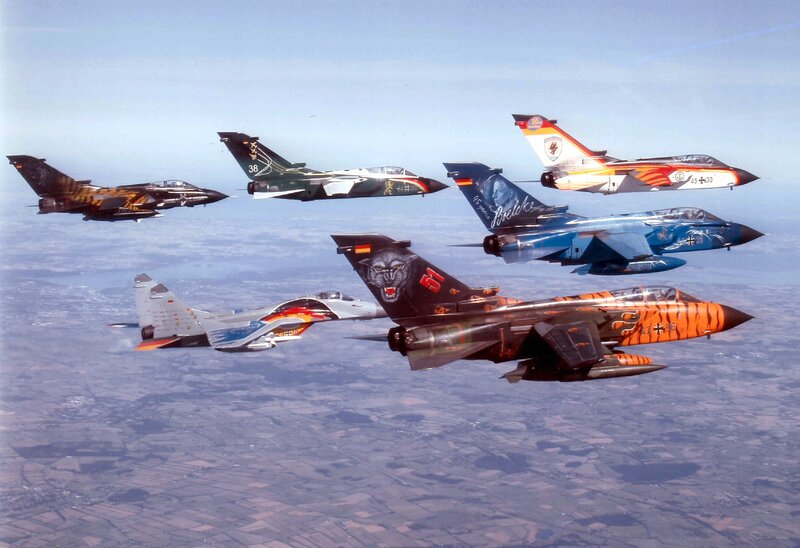 German Tornado jets in formation